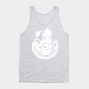 Barista Latte Art Coffee lovers Swan LATTE Tank Top